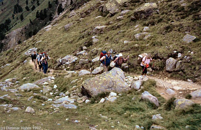 Aufstieg zur Weißkugelhütte